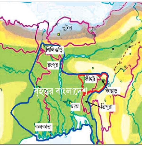 greater bangladesh map bangla