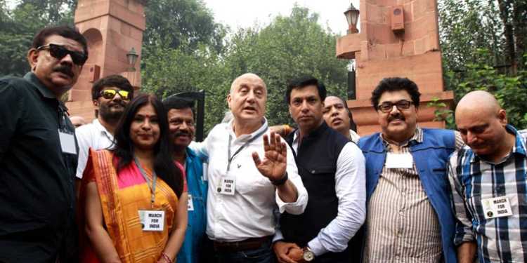 Thank You Anupam Kher for initiating “March for India”!