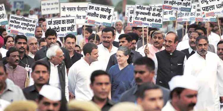 Congress’s march against rising intolerance is as fake as their Gandhi Surnames