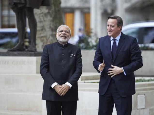 Narendra Modi and David Cameron