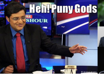 Well MSM Folks look at your sorry selves, Does Arnab Goswami really need your support?
