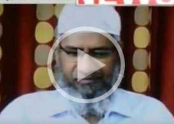 zakir naik zee news reporter