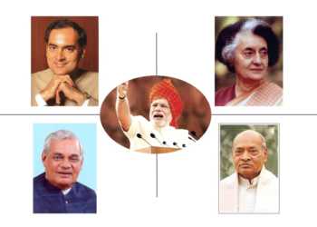 Rao Vajpayee Modi Gandhi