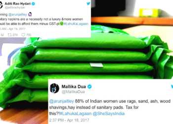 Sanitary Napkins GST