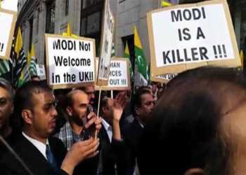 modi. protests,khalistani, pakistani, protestors, uk,visit,khalistan
