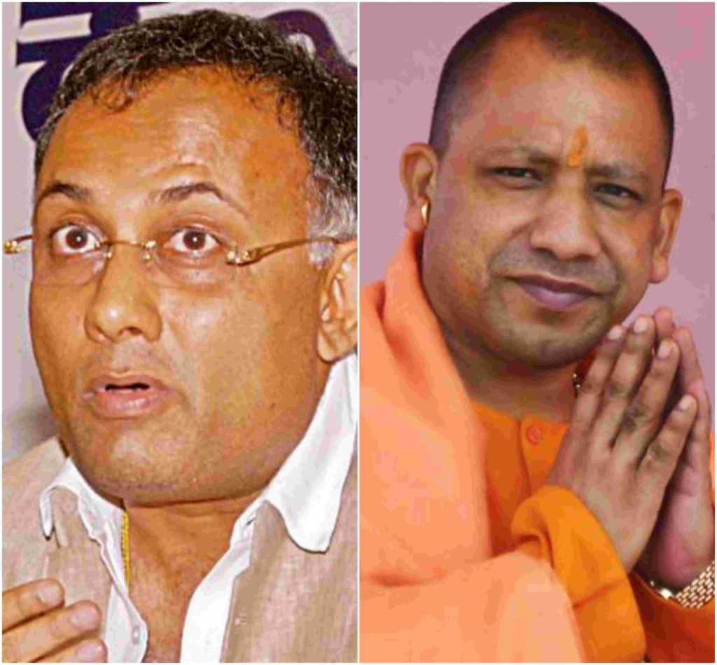 yogi, congress, karnataka, slippers