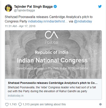 Cambridge Analytica, That Had Ties With Congress In India, Shuts Down