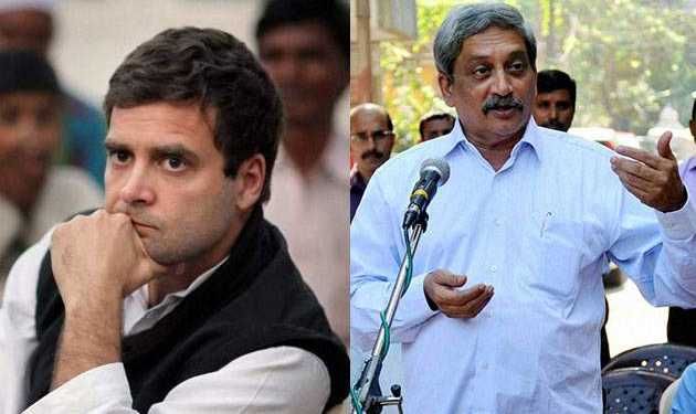 parrikar, surgical strikes, rahul gandhi