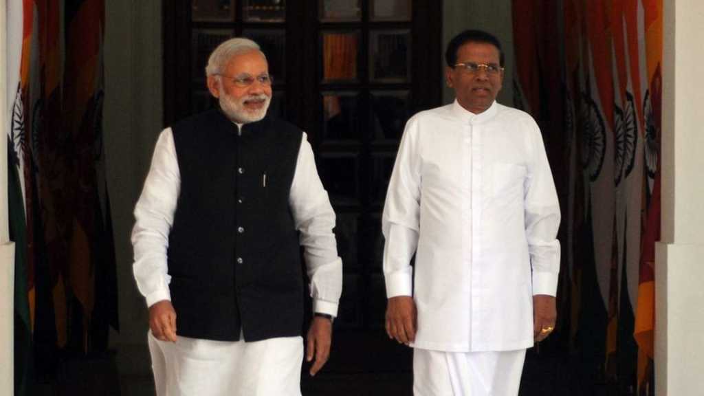 sri lankan president, narendra modi