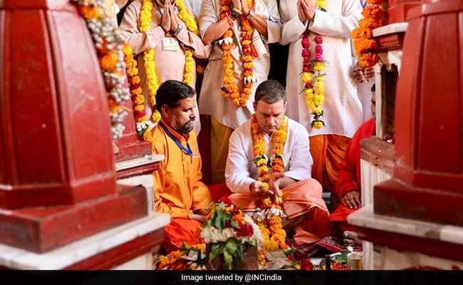 Rahul Gandhi Durga Puja