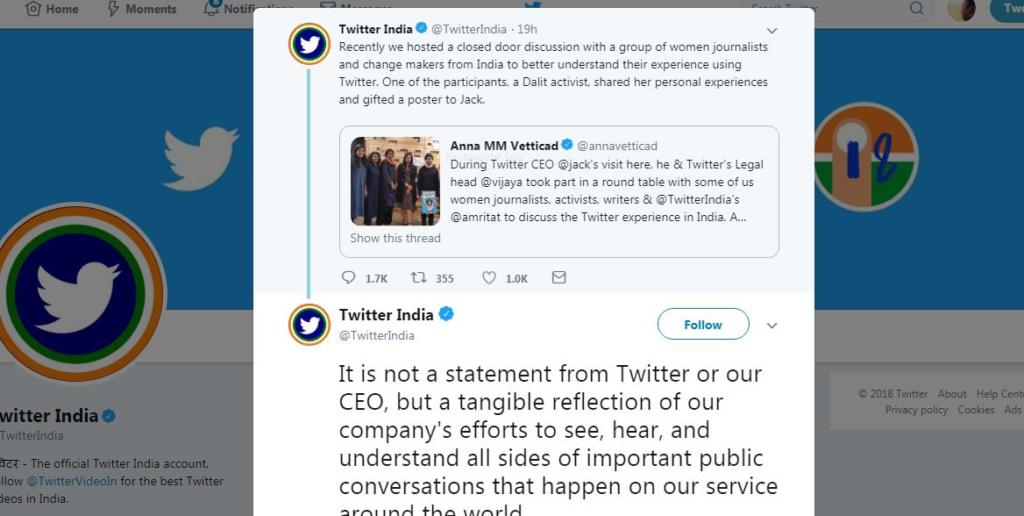 Twitter India, Jack Dorsey