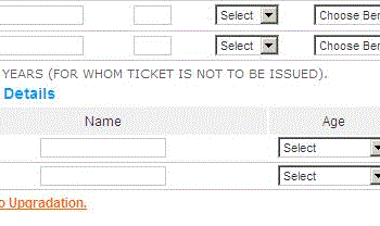 auto upgradation irctc