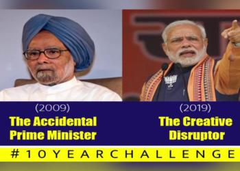 India, then and now #10yearschallenge