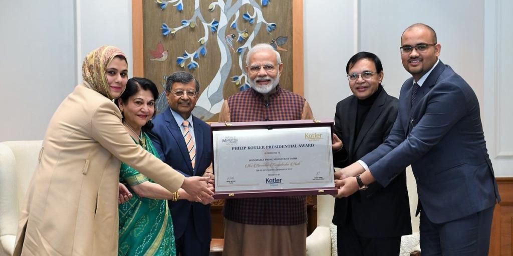 PM Modi, Kotler , award