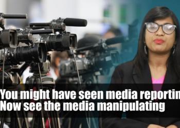 No small time channel either, the ‘journalist’ is from AAJ TAK