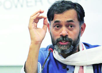 yogendra yadav, grand alliance, rally