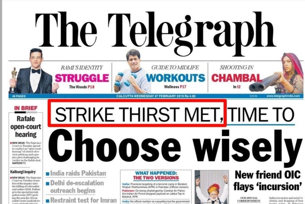 Airstrikes, The Telegraph