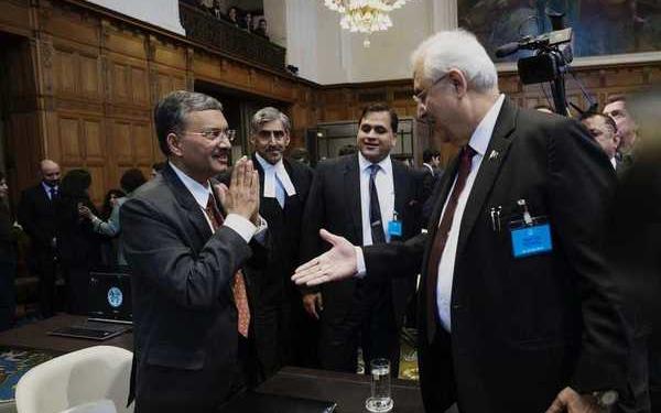 Indian, Pakistani, ICJ, handshake