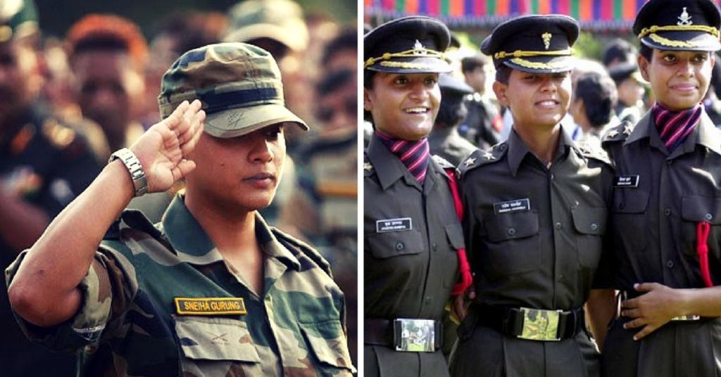 indian army, women officers