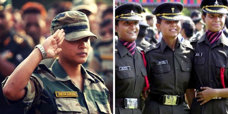 indian army, women officers
