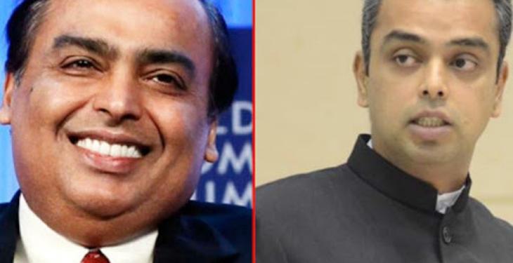 Mukesh Ambani, Milind Deora