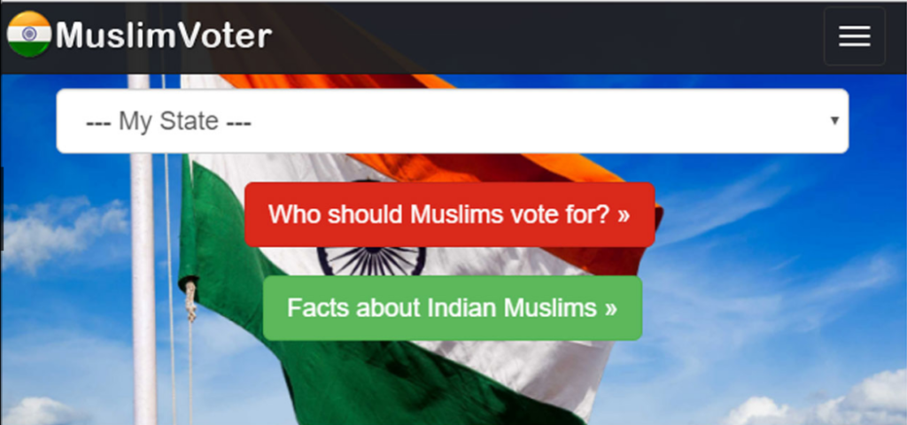 Muslim voters, website