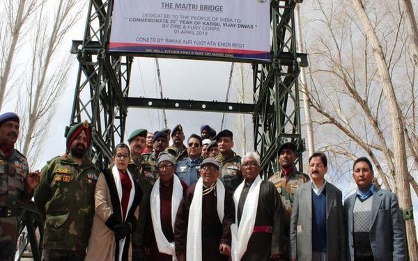 Indian Army, bridge, Ladakh