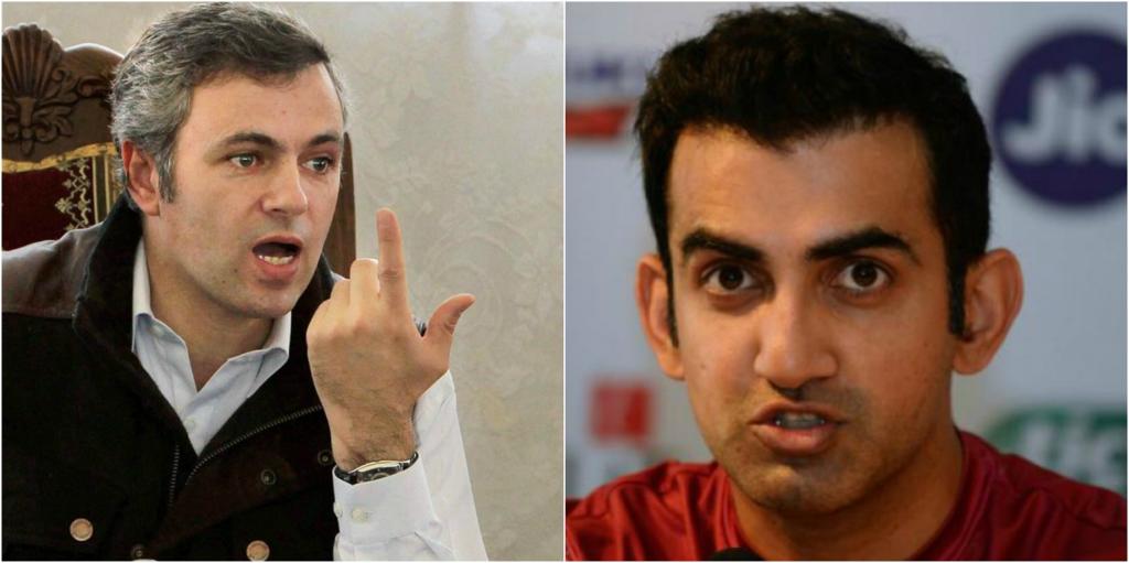 omar abdullah, gautam gambhir