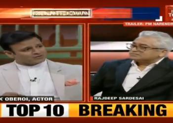 Vivek Oberoi shuts down Rajdeep Sardesai…