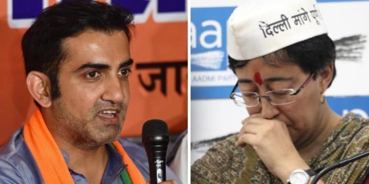 Gautam Gambhir, AAP, Atishi