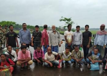 20 illegal Bangladeshi immigrants deported through Assam’s Karimganj district