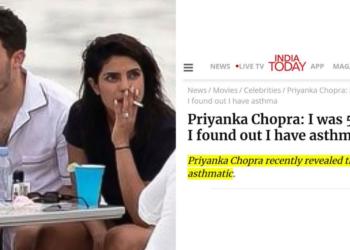 ‘Asthmatic’ Priyanka Chopra enjoys smoking in Miami