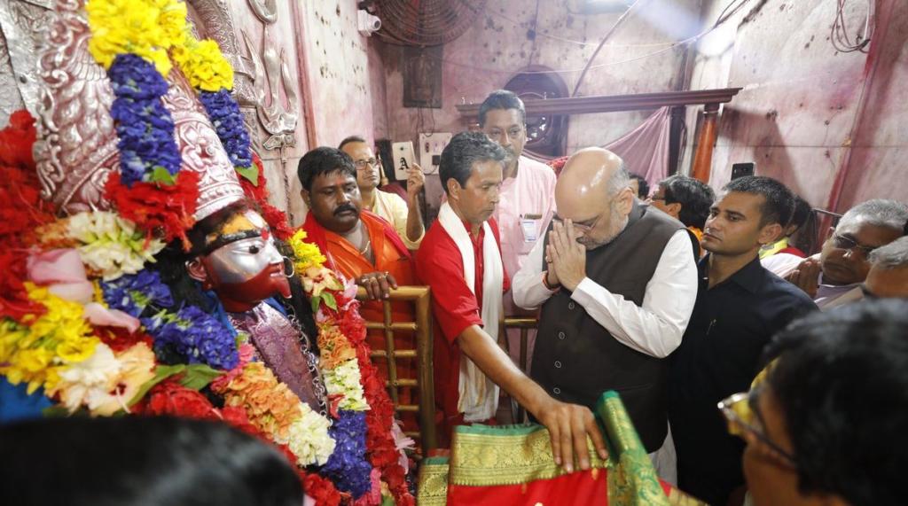 Amit Shah, Mamata , Durga Puja