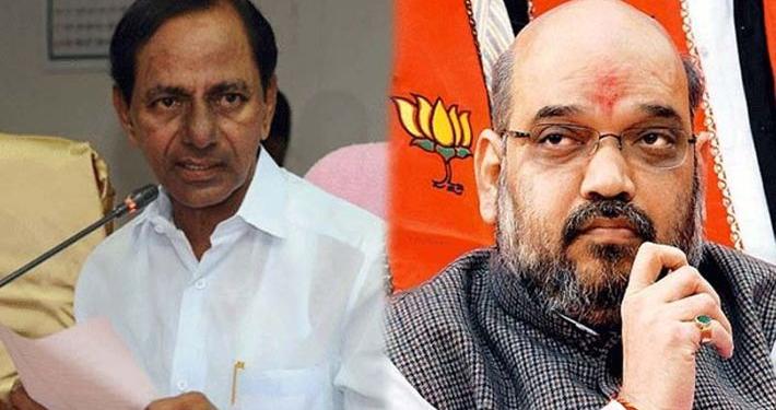 KCR has a reason to worry now. Amit Shah has turned his gaze towards Telangana
