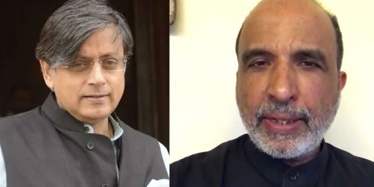 shashi tharoor, congress, trump