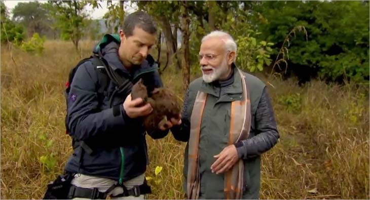 Modi, Bear Grylls