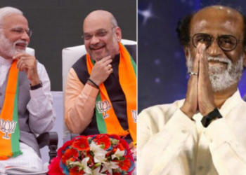 Rajinikanth, Modi, Shah