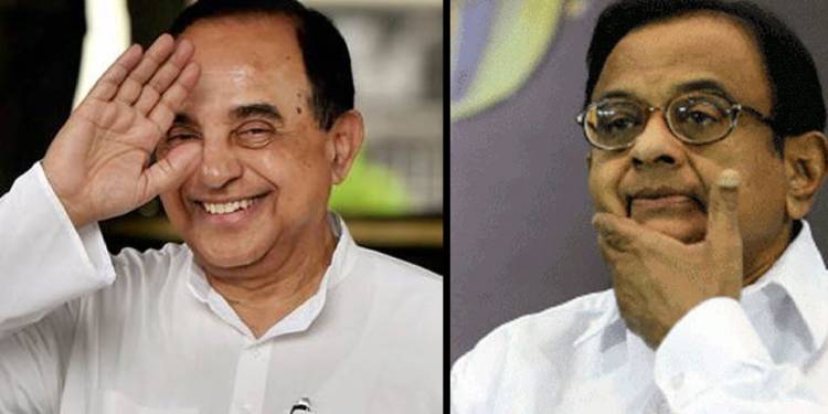 subramanian swamy, p chidambaram