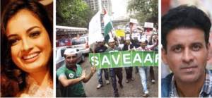 protests, MMRC, Metro 3, Aarey, Bollywood, Dia Mirza, forests, trees, metro, car depot,