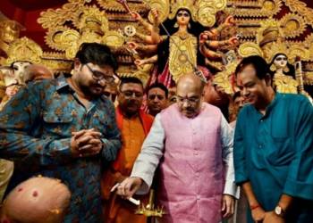 Durga Puja, BJP, A,it Shah, Mamata Banerjee