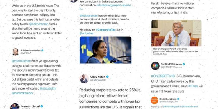 India Inc, corporate tax, Modi government, nirmala sitharaman, jb creators, jobs