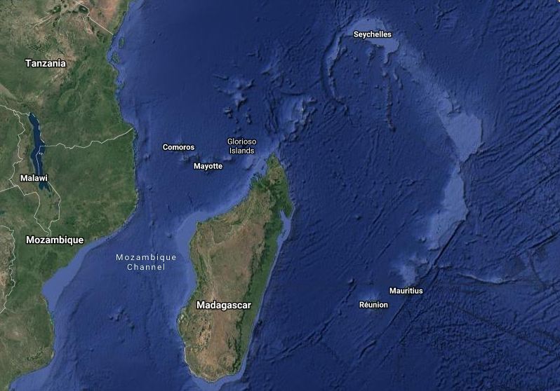 Comoros, Vanilla islands, Mozambique, Chinese, India