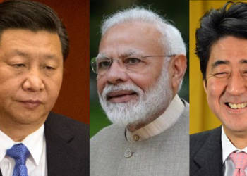 Modi, Shinzo Abe, XI Jinping
