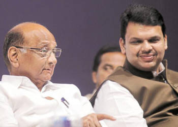 Pawar, Fadnavis, modi,