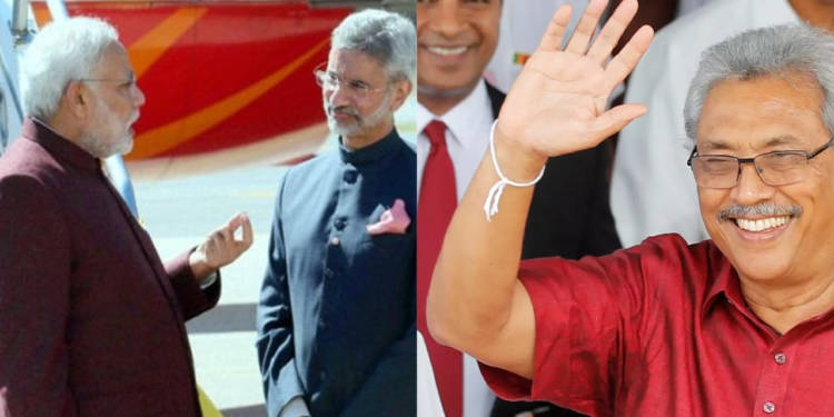 Gotabaya, Sri Lanka, India