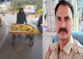 agra police, firozabad, banana vendor