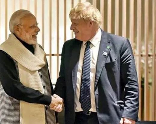 Boris Johnson, India