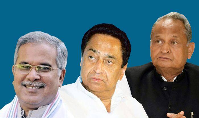 Chhattisgarh, Madhya Pradesh, Rajasthan, Congress, Bhupesh Baghel, Ashok Gehlot, Kamal Nath
