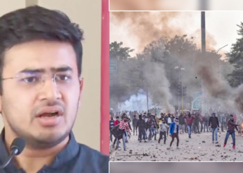 Tejasvi Surya anti caa protests