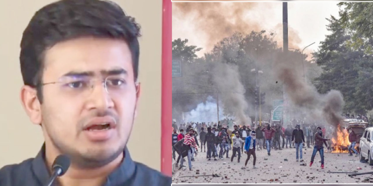 Tejasvi Surya anti caa protests